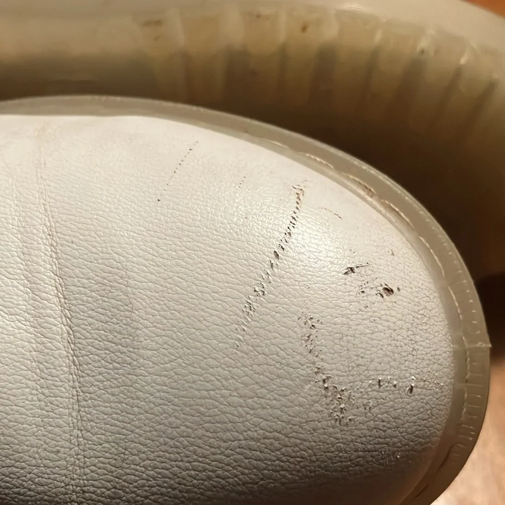 Jellypop moto combat white boot with zippers and jelly soles EU 37 / women’s 6.5 - Picture 7 of 13